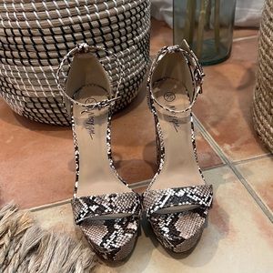 Snakeskin Heels